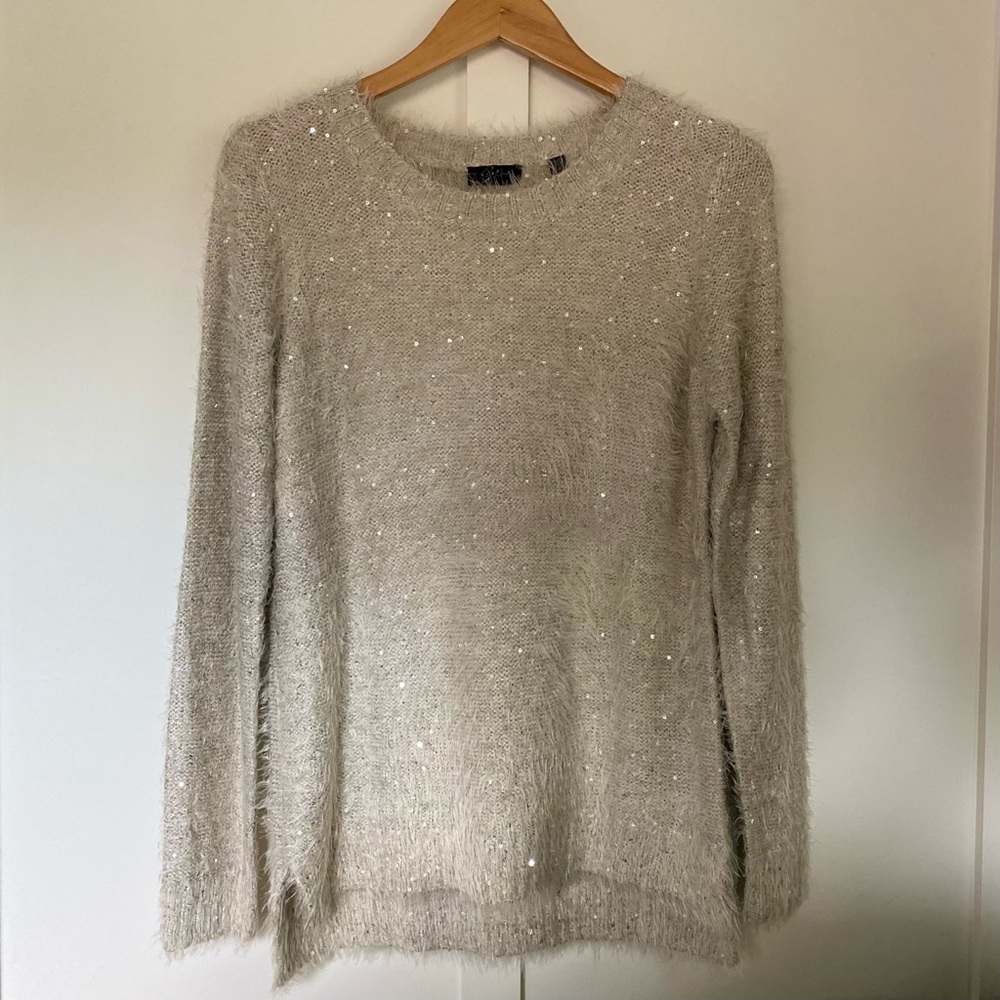 Boutique Fuzzy & Sequin Sweater - Picture 8 of 16